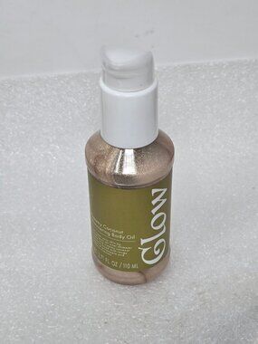 Glow Creamy Coconut Shimmering Body Oil 3.71 Fl Oz Hydrating Lightweight Formula